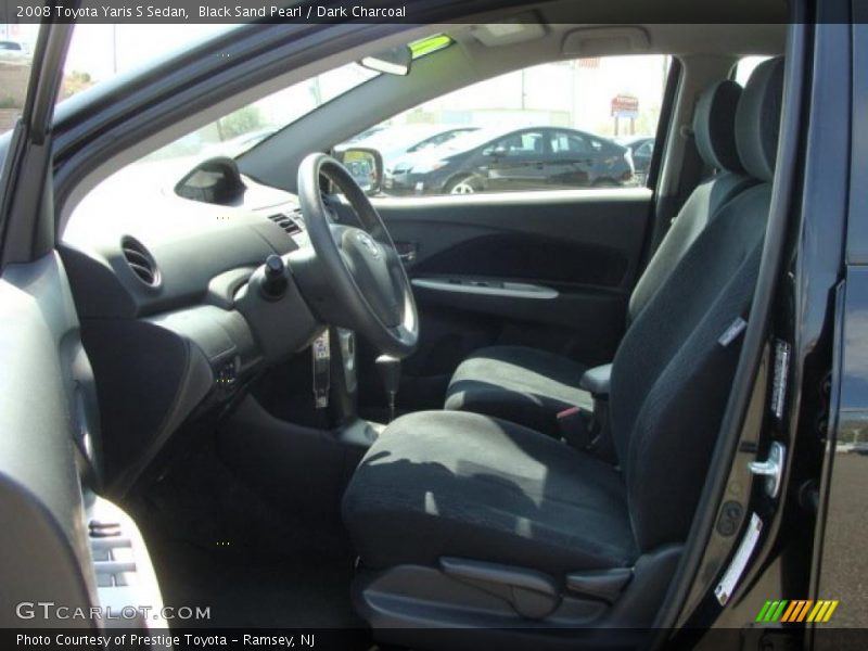 Black Sand Pearl / Dark Charcoal 2008 Toyota Yaris S Sedan