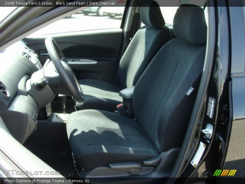 Black Sand Pearl / Dark Charcoal 2008 Toyota Yaris S Sedan