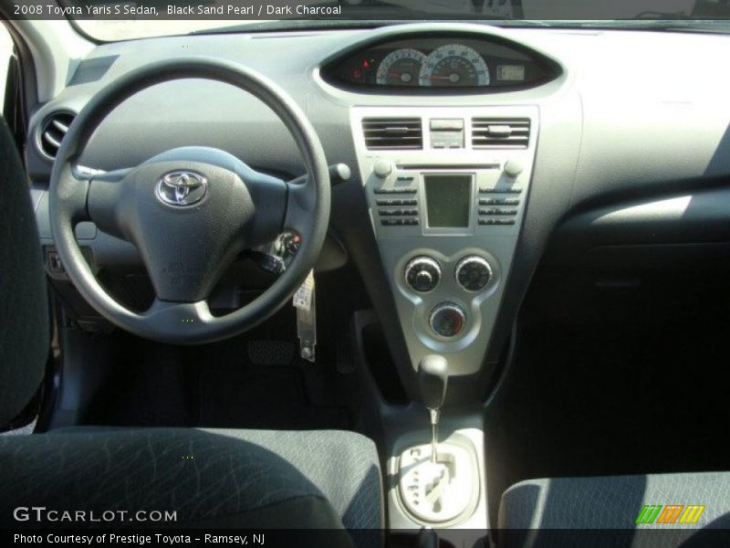 Black Sand Pearl / Dark Charcoal 2008 Toyota Yaris S Sedan