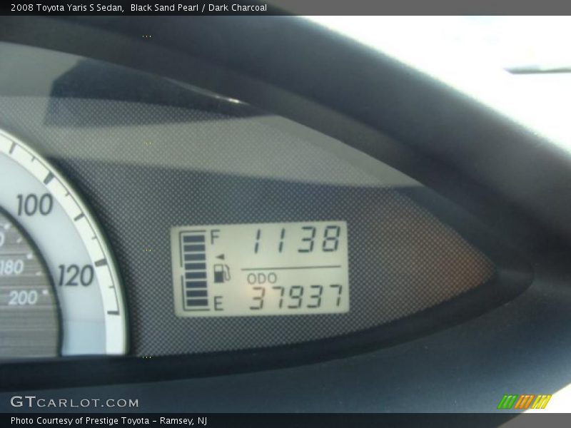Black Sand Pearl / Dark Charcoal 2008 Toyota Yaris S Sedan