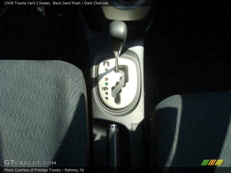 Black Sand Pearl / Dark Charcoal 2008 Toyota Yaris S Sedan