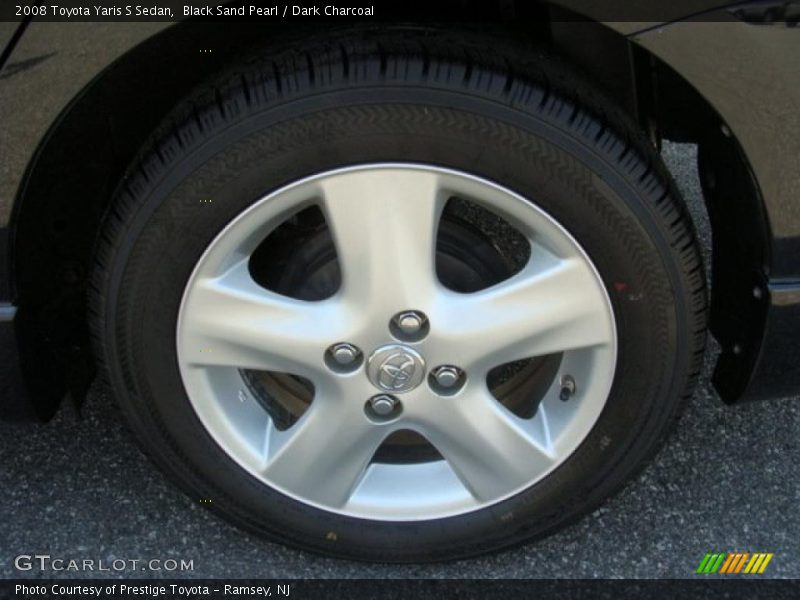 Black Sand Pearl / Dark Charcoal 2008 Toyota Yaris S Sedan
