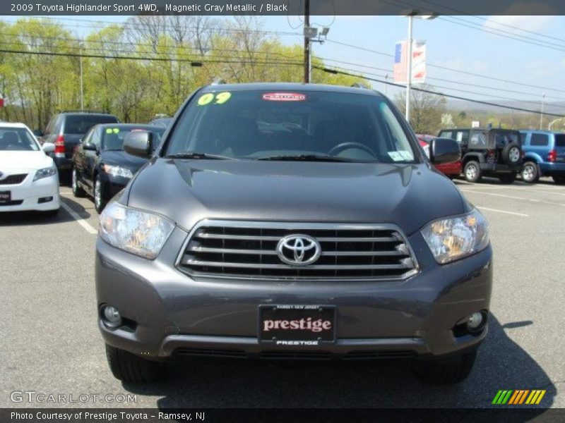 Magnetic Gray Metallic / Black 2009 Toyota Highlander Sport 4WD
