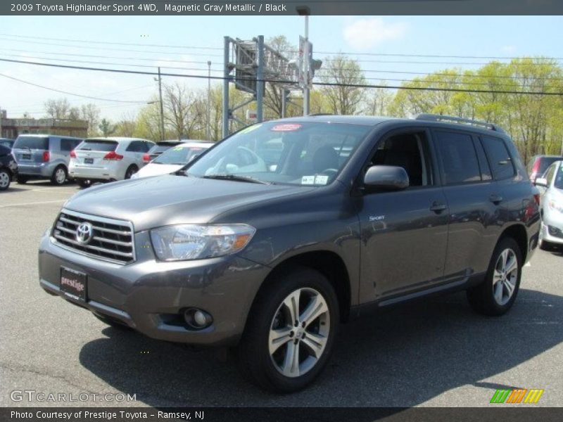Magnetic Gray Metallic / Black 2009 Toyota Highlander Sport 4WD