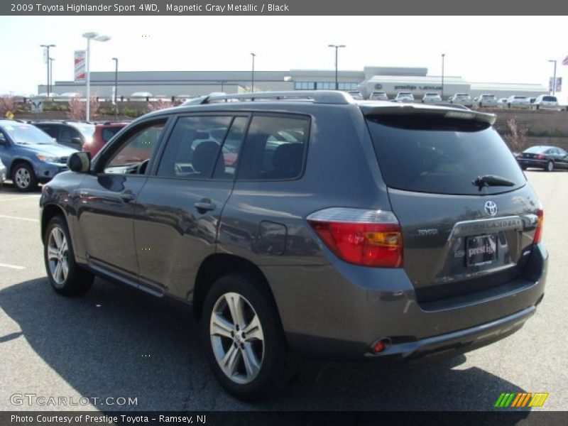 Magnetic Gray Metallic / Black 2009 Toyota Highlander Sport 4WD