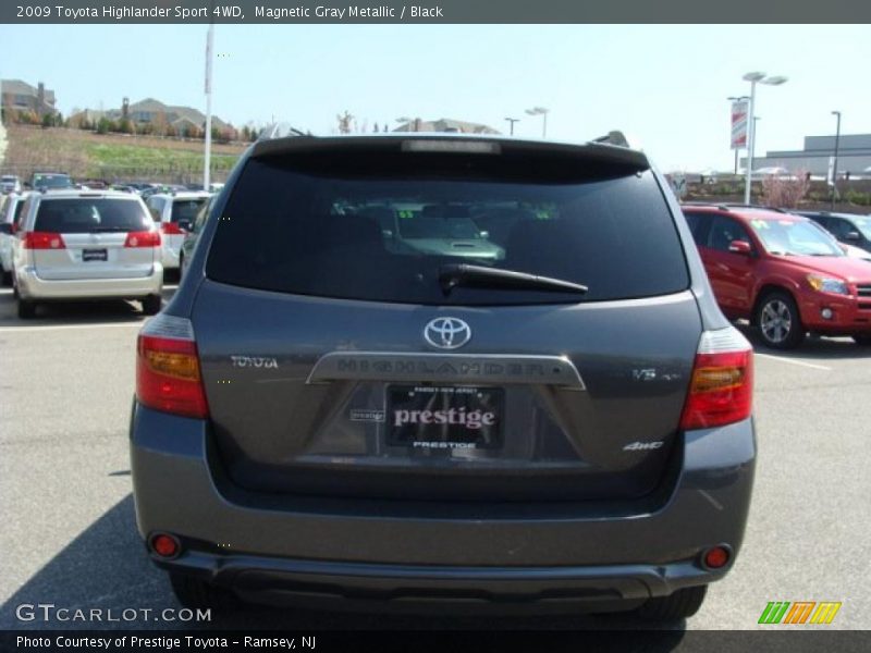 Magnetic Gray Metallic / Black 2009 Toyota Highlander Sport 4WD