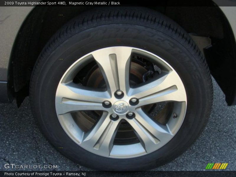 Magnetic Gray Metallic / Black 2009 Toyota Highlander Sport 4WD