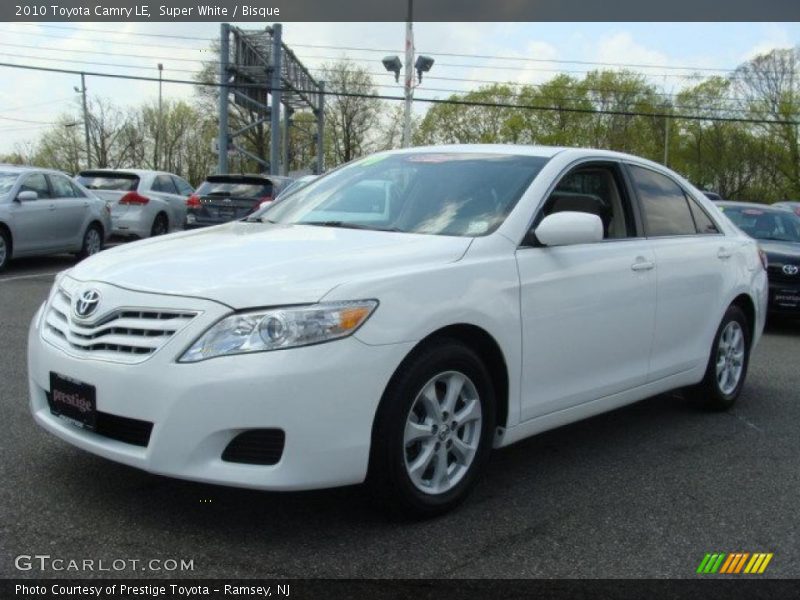 Super White / Bisque 2010 Toyota Camry LE