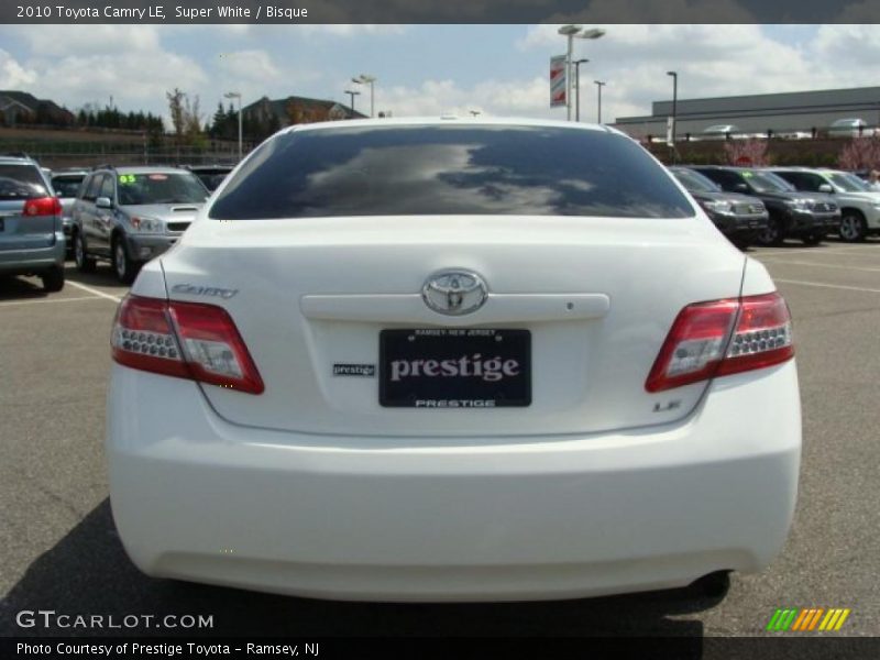 Super White / Bisque 2010 Toyota Camry LE