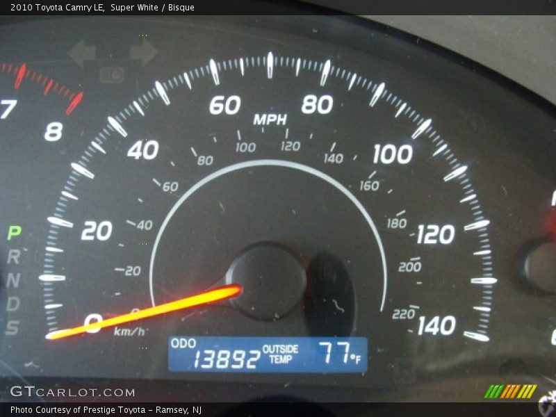 Super White / Bisque 2010 Toyota Camry LE