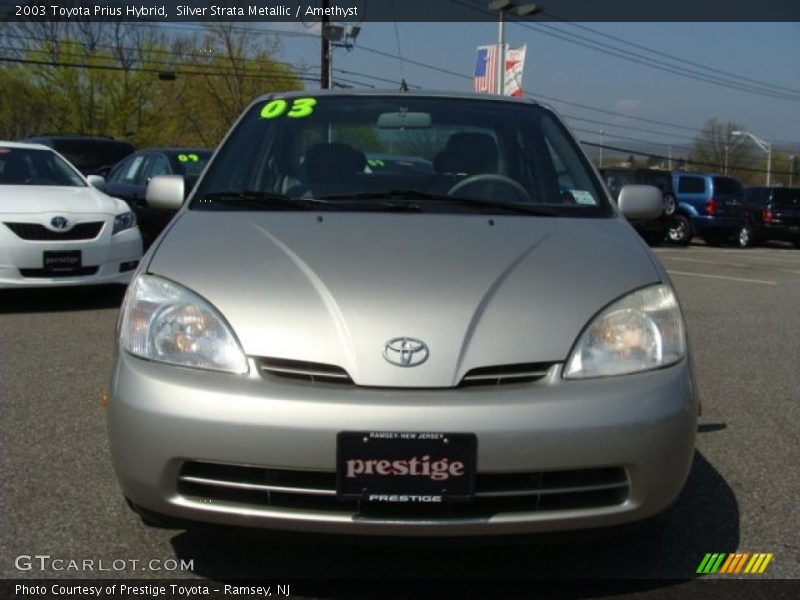 Silver Strata Metallic / Amethyst 2003 Toyota Prius Hybrid