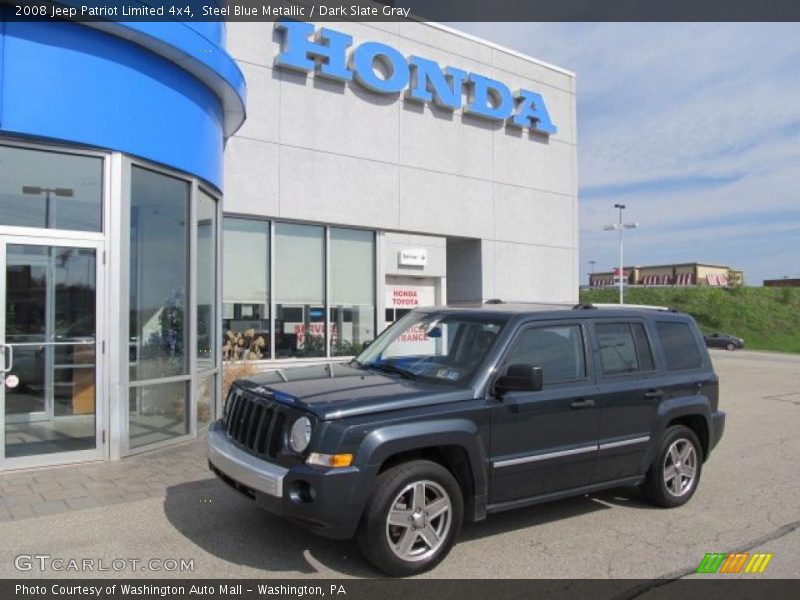 Steel Blue Metallic / Dark Slate Gray 2008 Jeep Patriot Limited 4x4