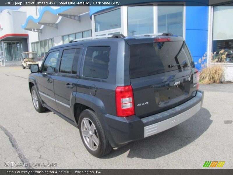 Steel Blue Metallic / Dark Slate Gray 2008 Jeep Patriot Limited 4x4