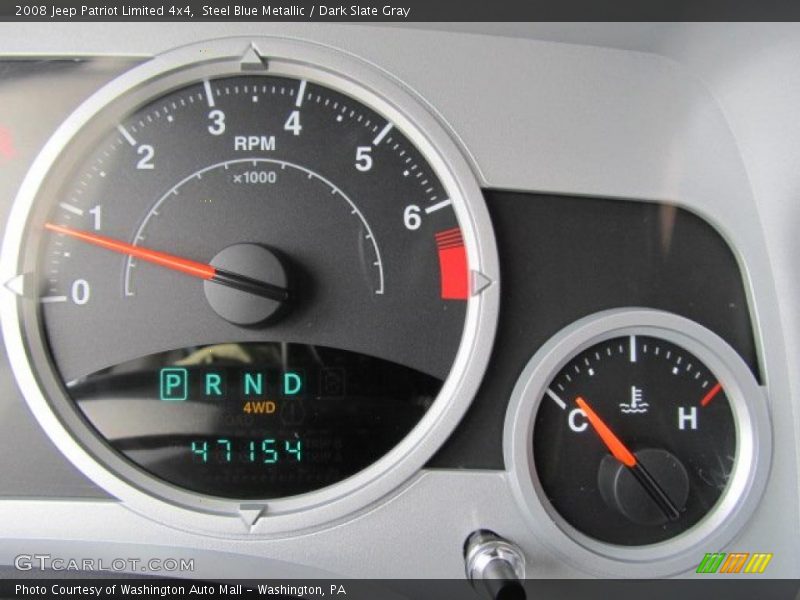 Steel Blue Metallic / Dark Slate Gray 2008 Jeep Patriot Limited 4x4