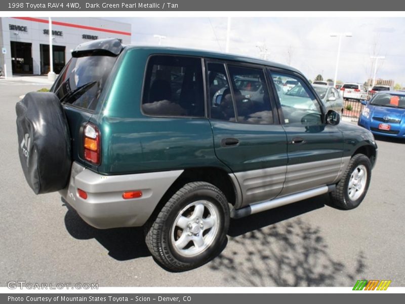Dark Green Pearl Metallic / Tan 1998 Toyota RAV4 4WD