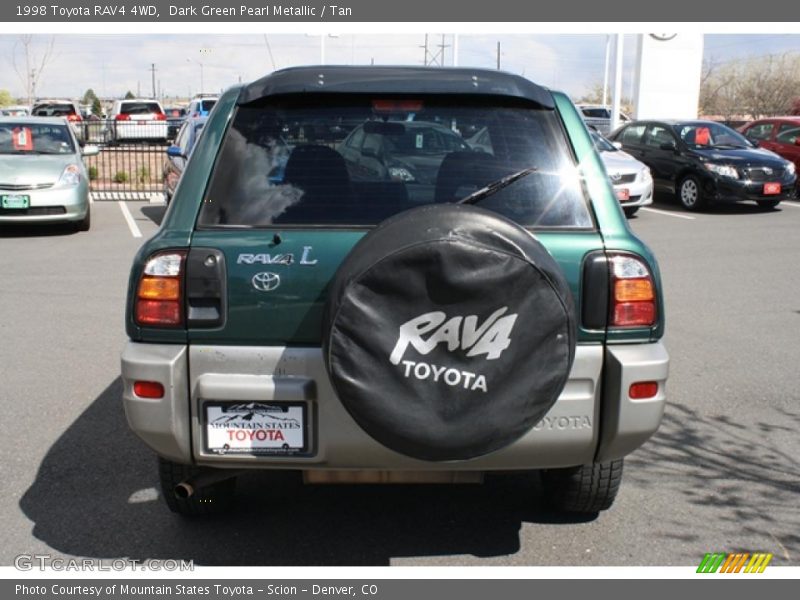 Dark Green Pearl Metallic / Tan 1998 Toyota RAV4 4WD