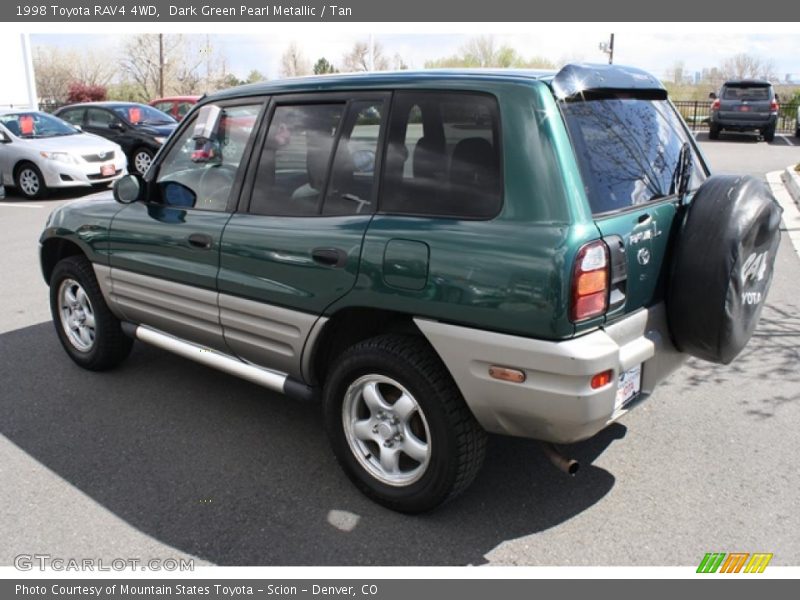 Dark Green Pearl Metallic / Tan 1998 Toyota RAV4 4WD