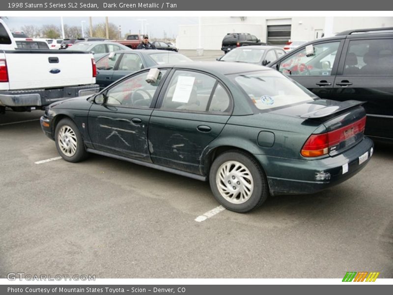Dark Green Metallic / Tan 1998 Saturn S Series SL2 Sedan