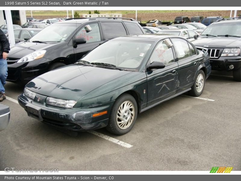 Dark Green Metallic / Tan 1998 Saturn S Series SL2 Sedan