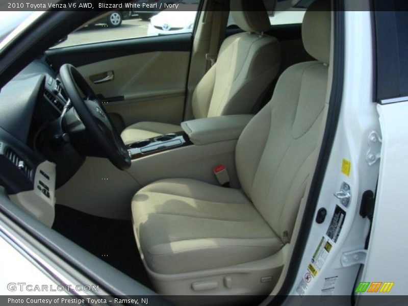 Blizzard White Pearl / Ivory 2010 Toyota Venza V6 AWD
