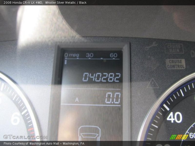 Whistler Silver Metallic / Black 2008 Honda CR-V LX 4WD