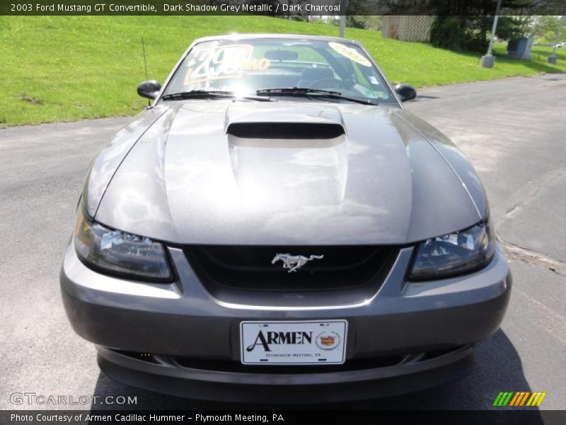 Dark Shadow Grey Metallic / Dark Charcoal 2003 Ford Mustang GT Convertible