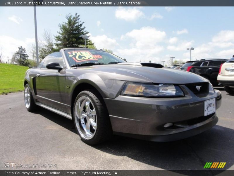 Dark Shadow Grey Metallic / Dark Charcoal 2003 Ford Mustang GT Convertible