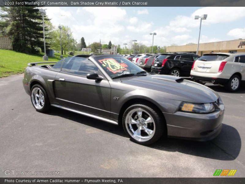 Dark Shadow Grey Metallic / Dark Charcoal 2003 Ford Mustang GT Convertible