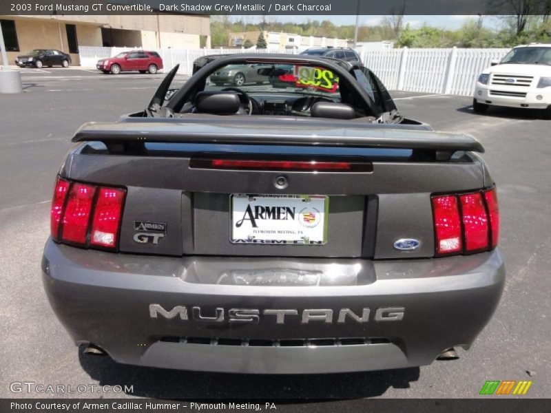 Dark Shadow Grey Metallic / Dark Charcoal 2003 Ford Mustang GT Convertible