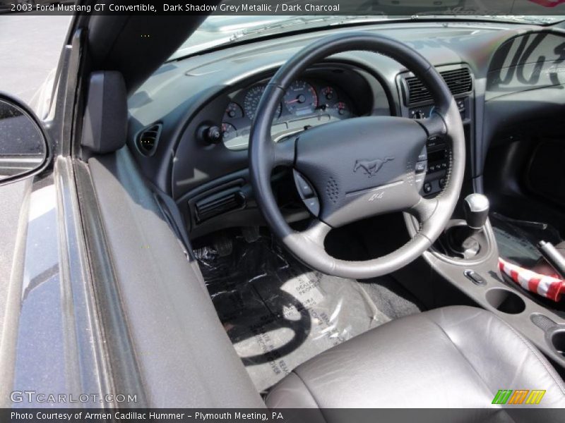 Dark Shadow Grey Metallic / Dark Charcoal 2003 Ford Mustang GT Convertible