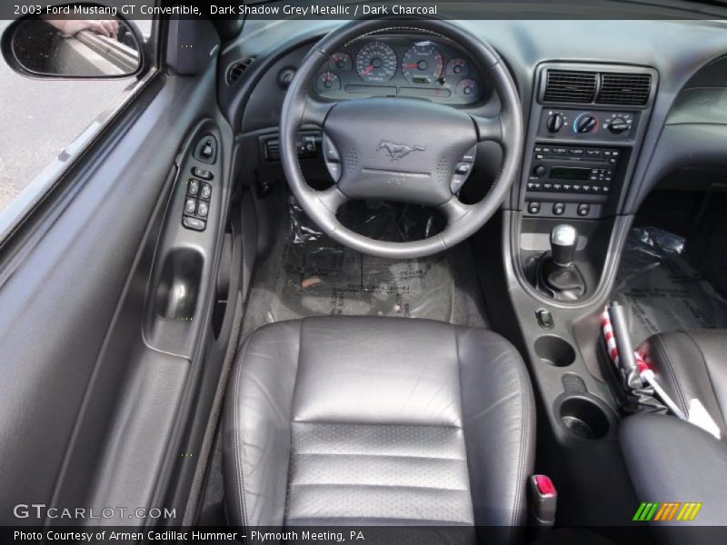 Dark Shadow Grey Metallic / Dark Charcoal 2003 Ford Mustang GT Convertible