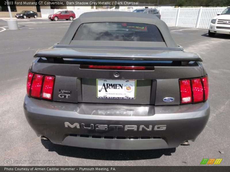Dark Shadow Grey Metallic / Dark Charcoal 2003 Ford Mustang GT Convertible