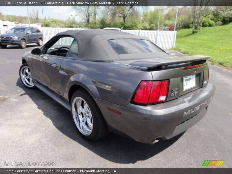 Dark Shadow Grey Metallic / Dark Charcoal 2003 Ford Mustang GT Convertible