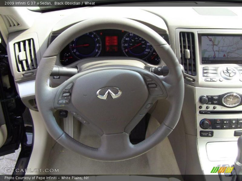 Black Obsidian / Wheat 2009 Infiniti G 37 x Sedan