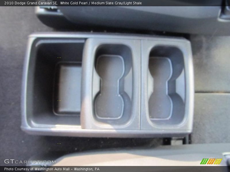 White Gold Pearl / Medium Slate Gray/Light Shale 2010 Dodge Grand Caravan SE