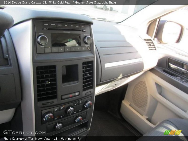 White Gold Pearl / Medium Slate Gray/Light Shale 2010 Dodge Grand Caravan SE