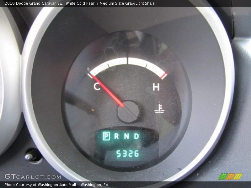 White Gold Pearl / Medium Slate Gray/Light Shale 2010 Dodge Grand Caravan SE