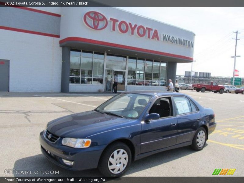 Indigo Ink Pearl / Black 2002 Toyota Corolla S
