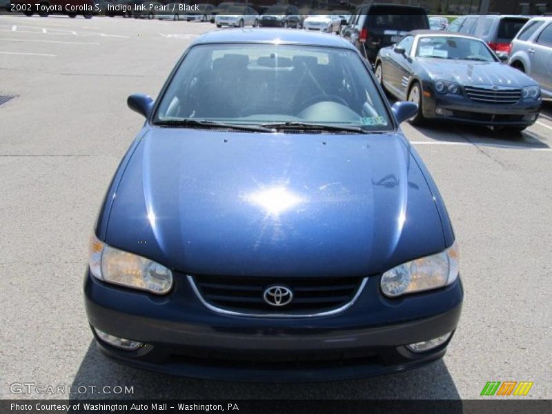 Indigo Ink Pearl / Black 2002 Toyota Corolla S