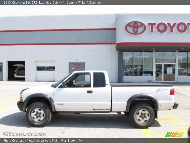 Summit White / Graphite 2003 Chevrolet S10 ZR2 Extended Cab 4x4