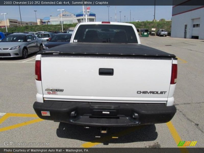 Summit White / Graphite 2003 Chevrolet S10 ZR2 Extended Cab 4x4