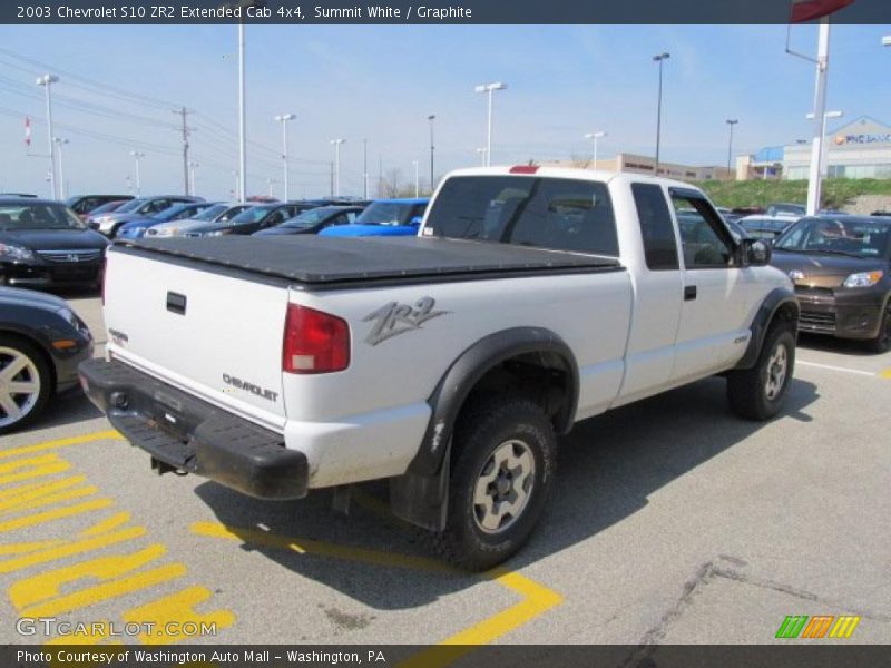 Summit White / Graphite 2003 Chevrolet S10 ZR2 Extended Cab 4x4