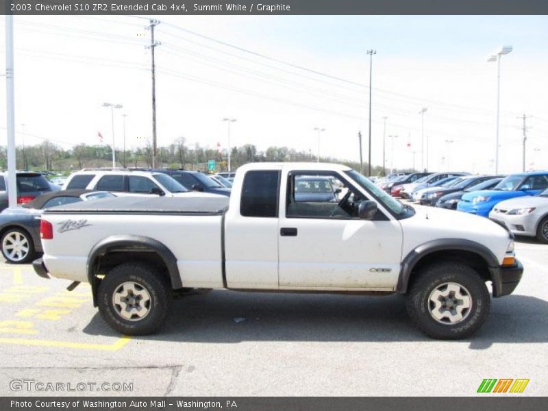 Summit White / Graphite 2003 Chevrolet S10 ZR2 Extended Cab 4x4