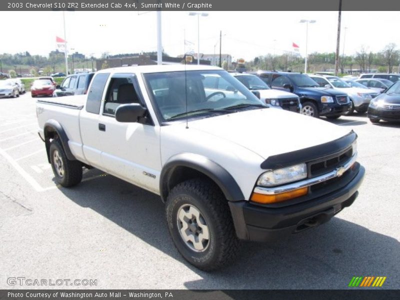 Summit White / Graphite 2003 Chevrolet S10 ZR2 Extended Cab 4x4