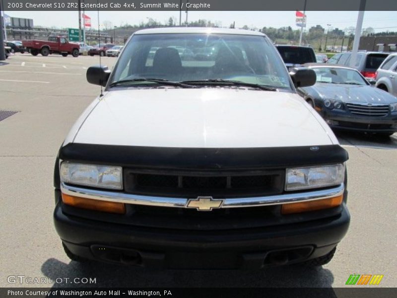 Summit White / Graphite 2003 Chevrolet S10 ZR2 Extended Cab 4x4