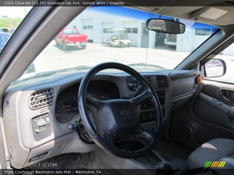 Summit White / Graphite 2003 Chevrolet S10 ZR2 Extended Cab 4x4