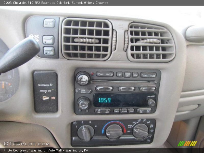 Summit White / Graphite 2003 Chevrolet S10 ZR2 Extended Cab 4x4