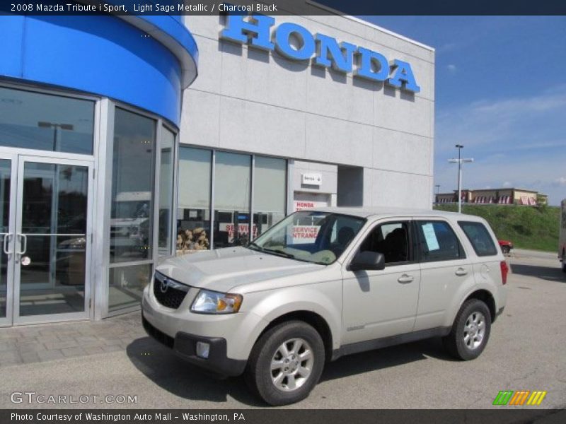 Light Sage Metallic / Charcoal Black 2008 Mazda Tribute i Sport