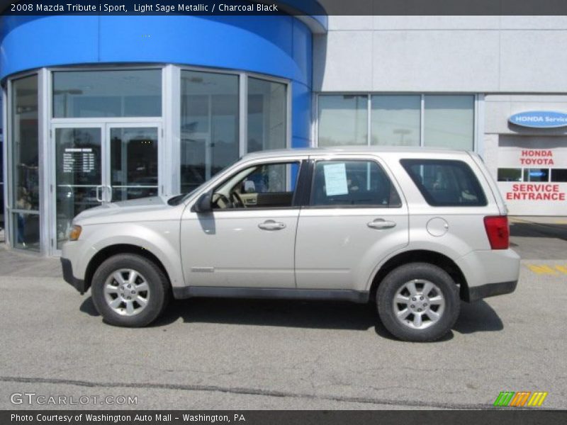 Light Sage Metallic / Charcoal Black 2008 Mazda Tribute i Sport