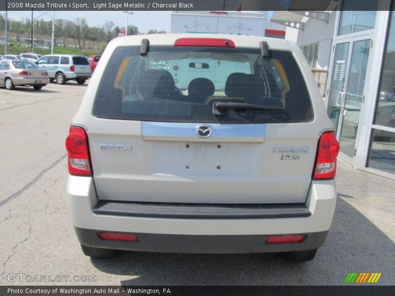 Light Sage Metallic / Charcoal Black 2008 Mazda Tribute i Sport